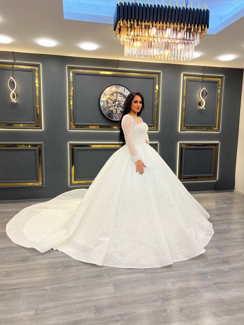 فستان زفاف ملكي أبيض – rubaistanbul.com