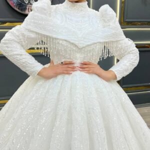 فستان زفاف قبة ملكية